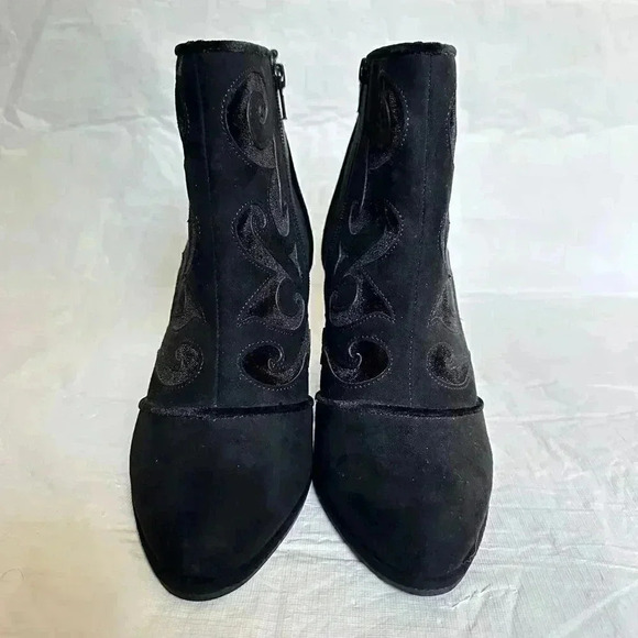 Cloudwalkers Green Avenue Broome Boots/Booties Size US 9W Black Velvet Burnout - Picture 2 of 6